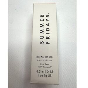 Summer Fridays Dream Lip Oil Women 4.5ml Bare Sand New Sheer High-Shine Vegan